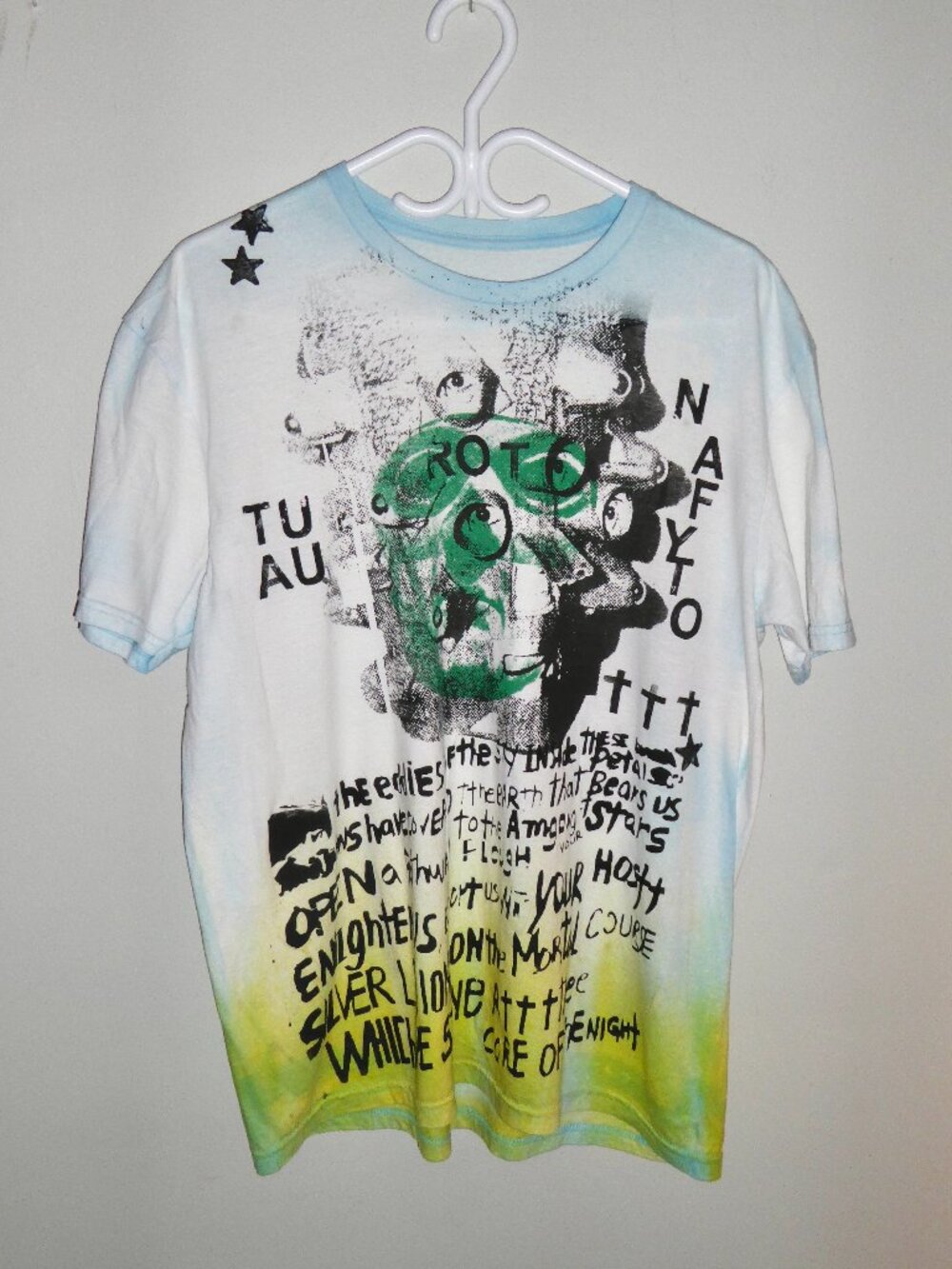 T-shirt featuring layered silkscreen printing
